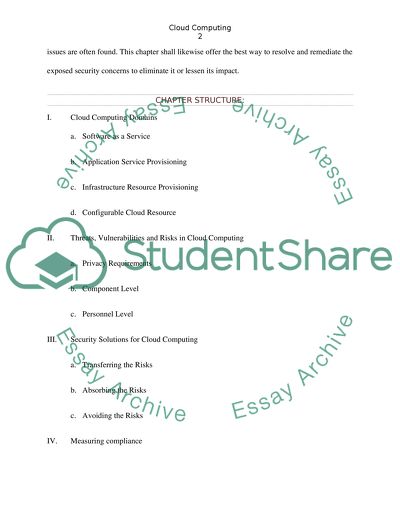 Cloud computing chapter