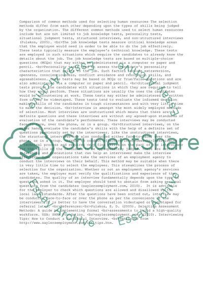 Human Resources Management