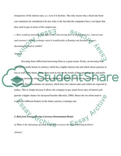 International Financial Management - Floating Rate Bonds