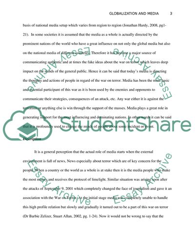 Globalization and the Mass Media