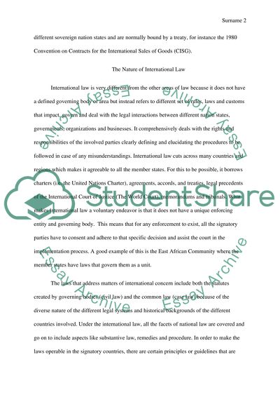 Is There Such a Thing as International Law in the World Today