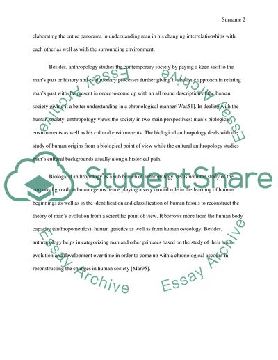 The Holistic Approach in Anthropology