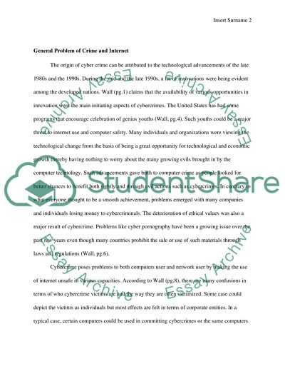 Cybercrime - Illegitimate Use of Internet