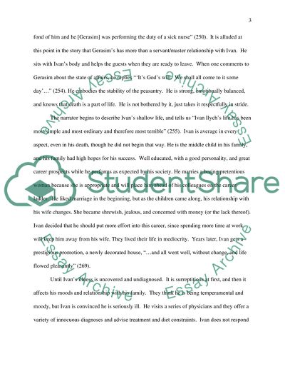 The Role of Gerasim in The Death of Ivan Ilych