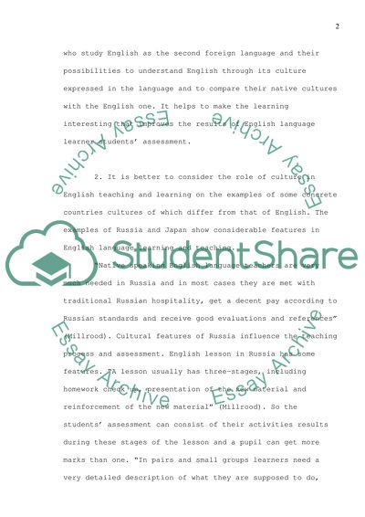 Cultural Bias in the Assessment of English Learner Students