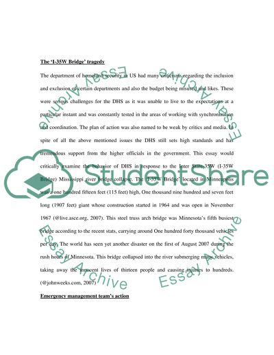 Collapsed Bridge in Minnesota