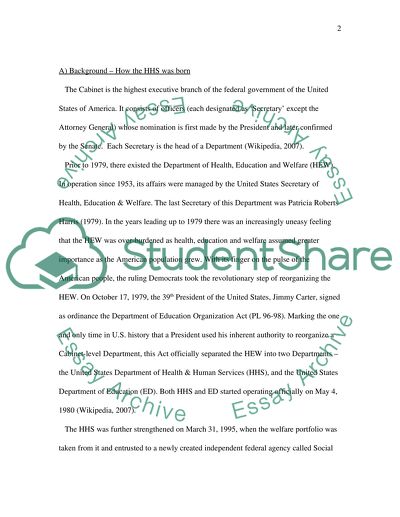 Unites States Department of Health and Human Services