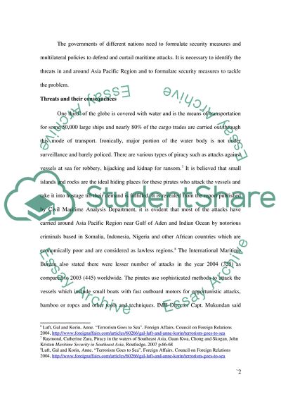 Maritime Security across Asia Pacific Region: Threats and Challenges