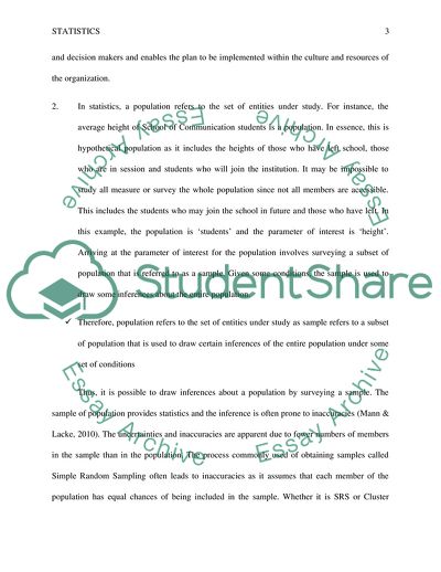 Introductory Statistics: Conducting a Survey to Support a Research