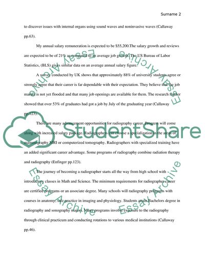 Career in Radiography