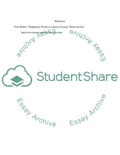 Choose one Frosts poems and present the symbols in it. What are they and what do they represent