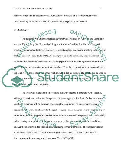 The Popular English Accents