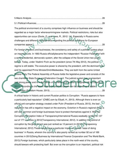 Market Research Report Russian Market for Pierre Herme Paris : Executive Summary + Social/cultural analysis