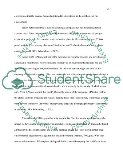 To What Extent is BP Guilty of Greenwashing