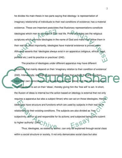 Tips On How To Write A Persuasive Essay Ideology And Ideological State Apparatuses Louis Althusser English Example Essay also Essay On Topic Education Ideology And Ideological State Apparatuses Louis Althusser Essay Check Essay