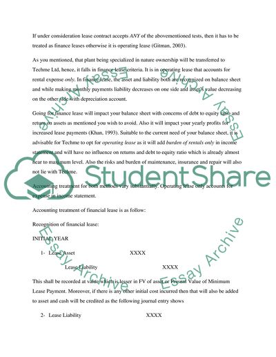 Application of Accurate Accounting Treatments