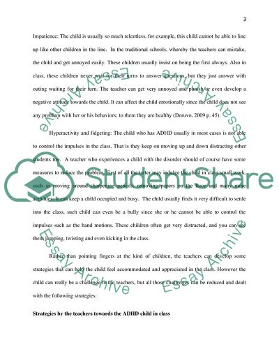 What classroom strategies can be implemented to help a child with ADHD