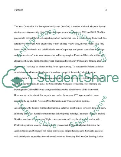NexGen (New air traffic control system)