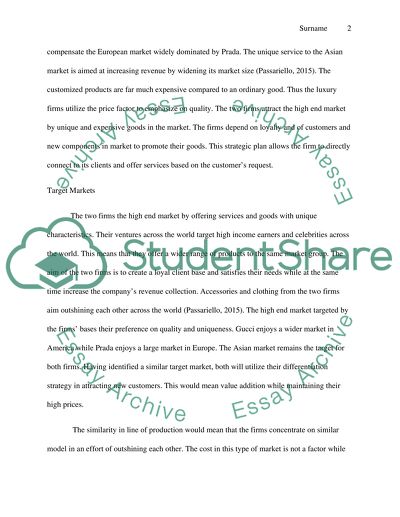 Gucci and Prada Strategies