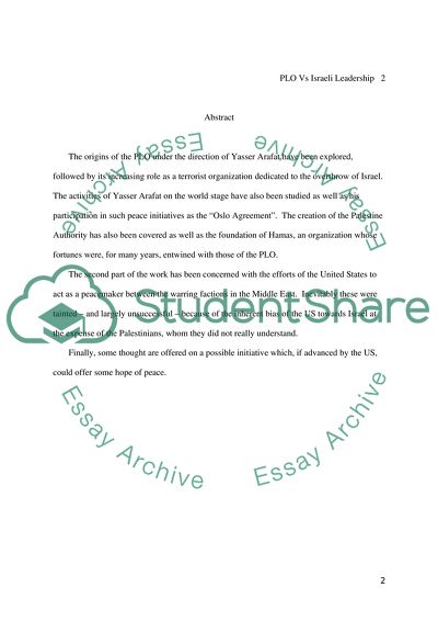 Yasser Arafat and the Palestine Liberation Organization