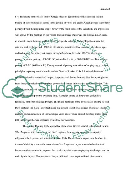 Amphora with Scene from the Iliad