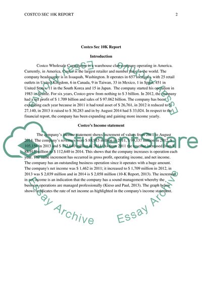 Accounting Principles In Costco