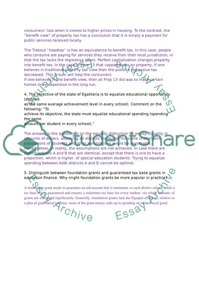 Foundation Grants and Guaranteed Tax Base Grants in Education Finance