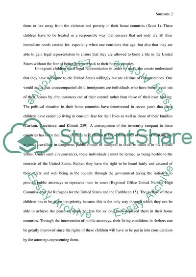 Immigrant Children Issues