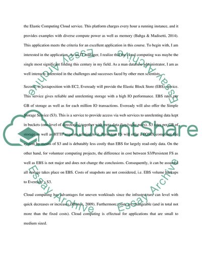 Cost Benefits of Cloud Computing in the Company