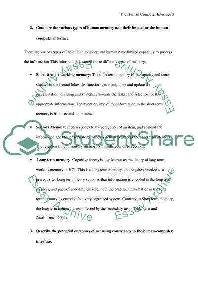 The Human-Computer Interface