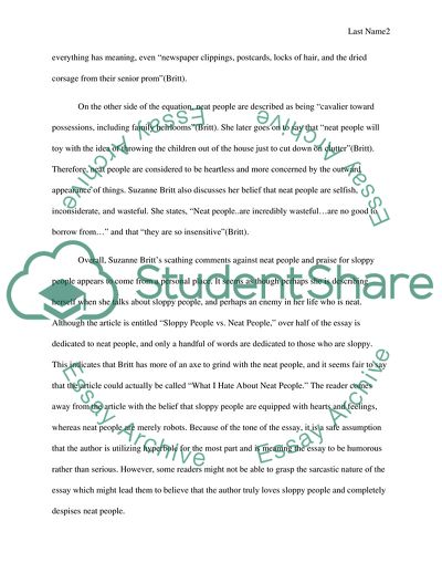 Neat People vs Sloppy People