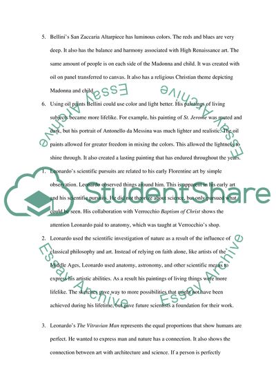 Italian Renaissance Art Questions