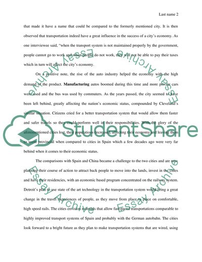 Detroit and Cleveland