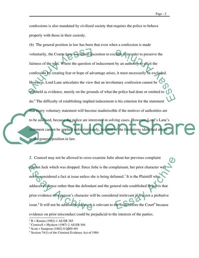 Justice Criminal Evidence