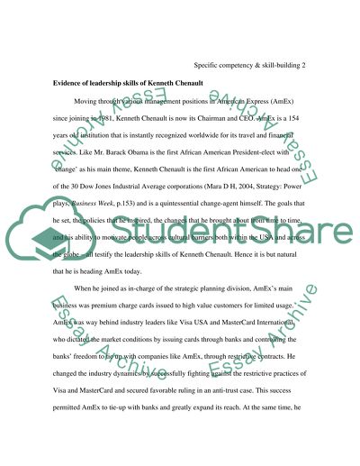 Specific Competency and Skill-building Explo