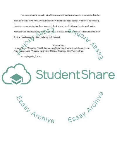 ART, PSYCHOLOGY & RELIGIOUS PRACTICES