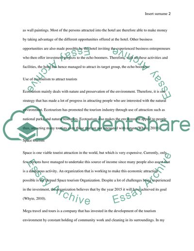 Ways in Which the Hotel Target the Generation of Echo Boomers