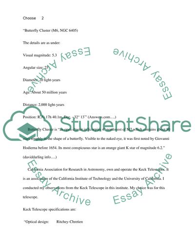 Butterfly Cluster Characteristics