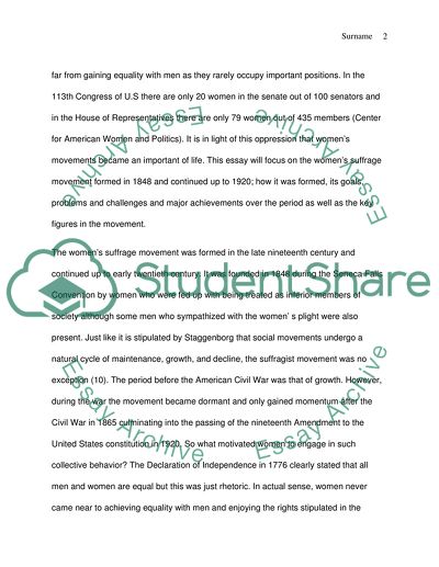 The Womens Social Movement