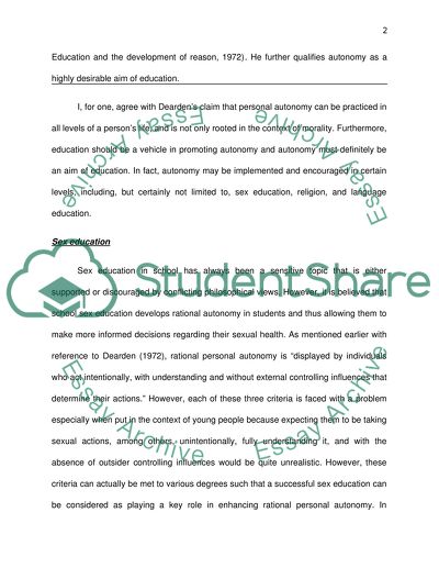 A preliminary short assignment of 1000 to 1500 words