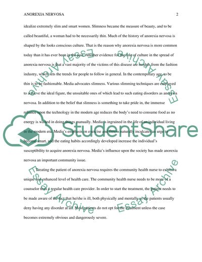 Treatment for Anorexia Nervosa