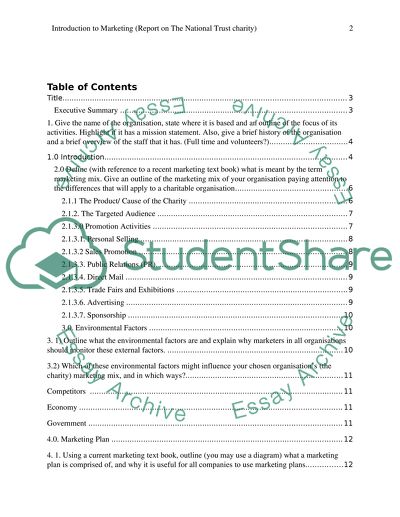 The Mission Statement of the National Trust Charity