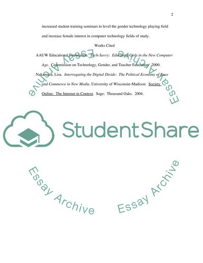 Gender digital divide