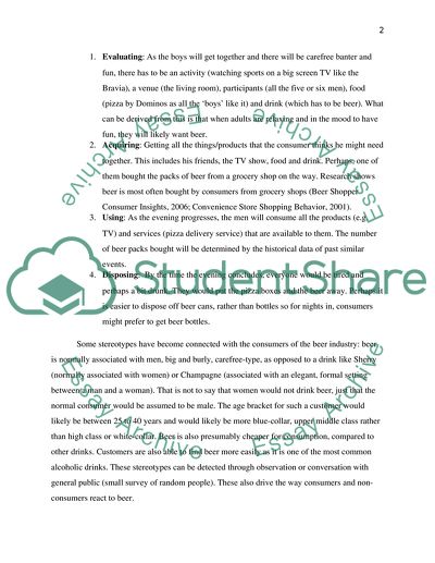 Consumer Behaviour and the Beer Industry