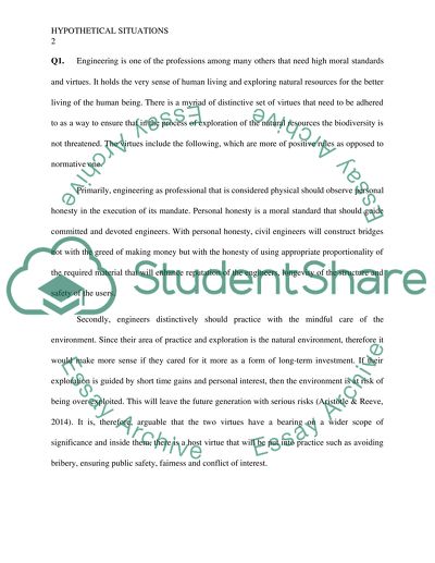 Hypothetical situations