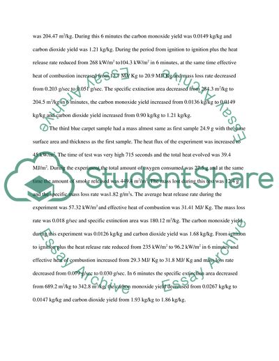 The Experiments With Cone Calorimeter
