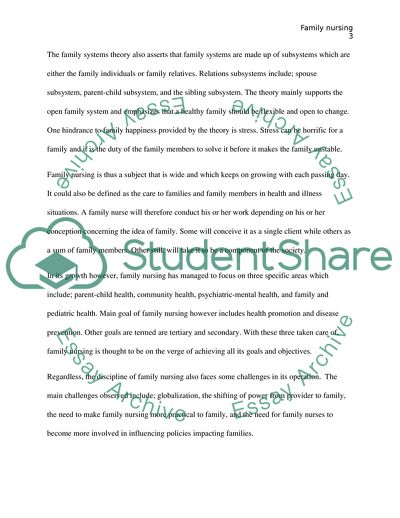 Family Nursing: Theory and Practice
