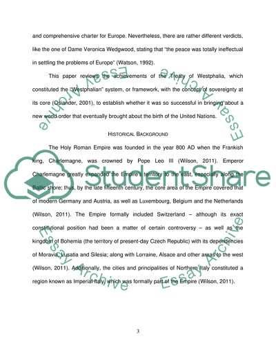 The Notion that the Sovereign Territorial State Came to Dominate International Politics