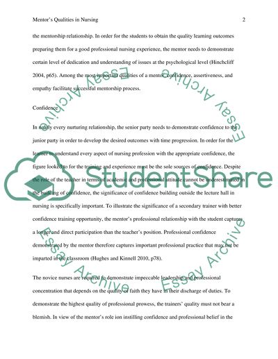 Attributes and Qualities to Enhance Mentor Effectiveness