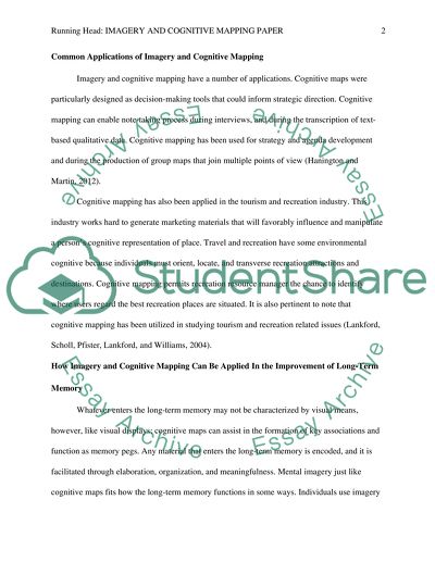 Imagery and Cognitive Mapping Analysis